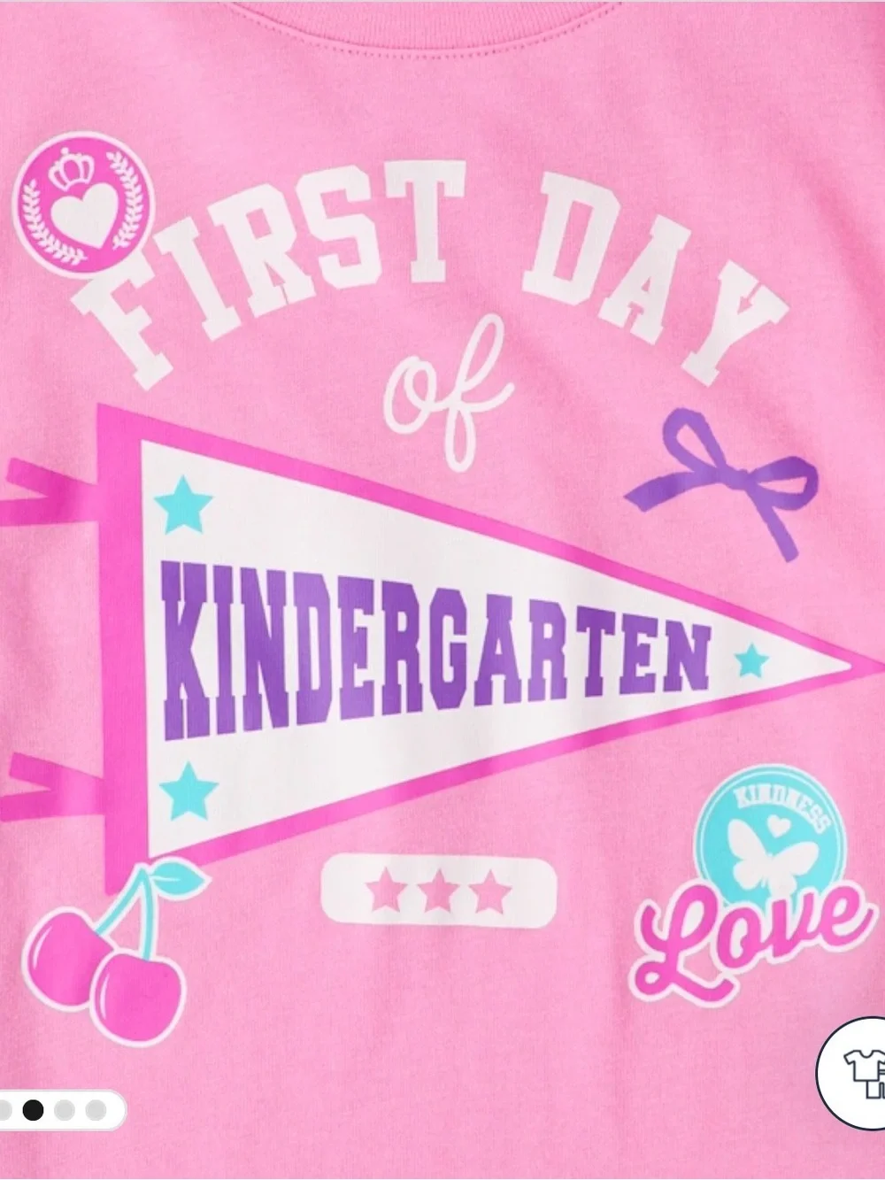 The Children's Place Pink 'First Day of Kindergarten' Graphic Tee